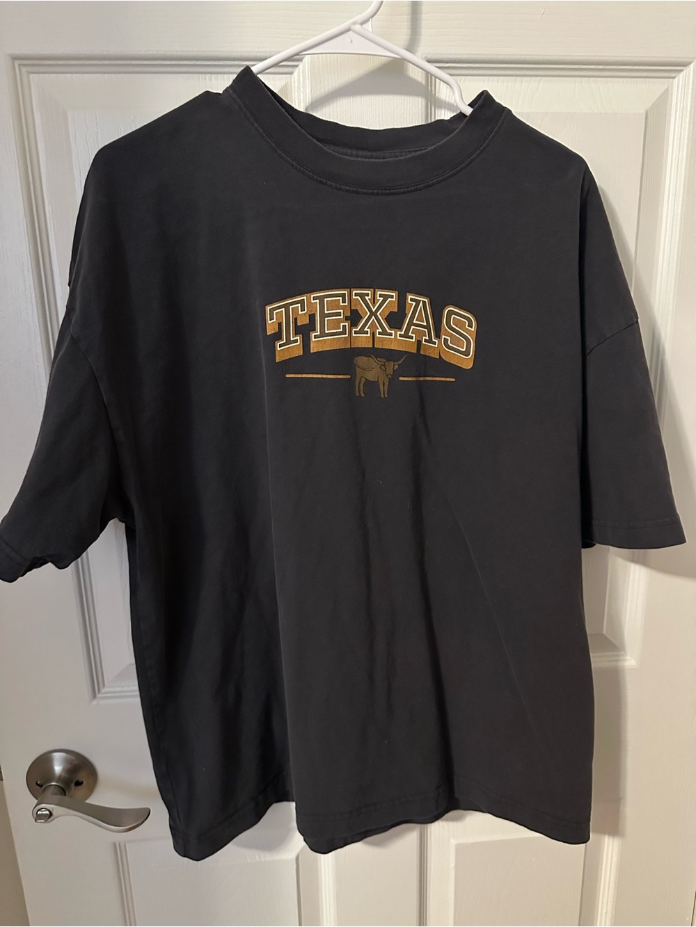 Texas Graphic Short-Sleeve Tee - Black with Gold Print